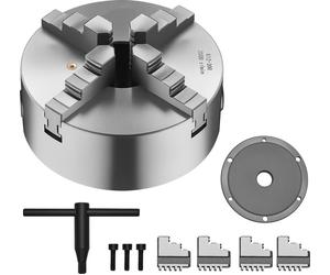 SucceBuy 8 en 4 mâchoires tour auto-centré Chuck avec 1 1/2 in-8 plaquette filetée