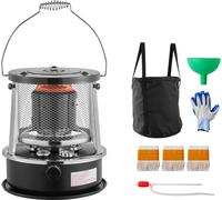SucceBuy 9000 BTU Poêle à pétrole portable, appareil de chauffage 2 en 1 avec fonction cuisson, hauteur réglable et flamme réglable, convient pour l'intérieur et l'extérieur, camping, cuisine, maison,