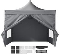 SucceBuy Abri pop-up 10x10 FT avec parois latérales amovibles, tente étanche résistante aux UV pour événements en plein air, terrasse, jardin, camping