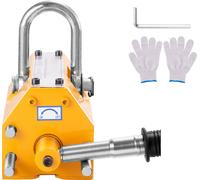 SucceBuy Aimant de levage de, force de traction 4400 lbs/2000 kg, facteur de sécurité 2,5, néodyme et acier, aimant de levage avec déverrouillage, charge lourde pour palan, grue d'atelier, bloc, planc