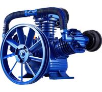 SucceBuy Air Compressor Pump Head, 10 CV 17,5CFM @ 90psi, 3 cylindres lubrifiés à l'huile, fonte Dual Stage de type V, pression max. 185psi, remplacement de la tête de pompe à piston