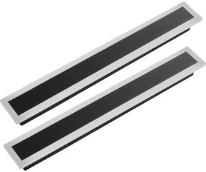 SucceBuy Appliques murales modernes, lot de 2, bandes de 600 mm de long, éclairage extérieur à intensité variable avec température de couleur de 2700 K-6000 K, IP65 étanche et antirouille, idéal pour