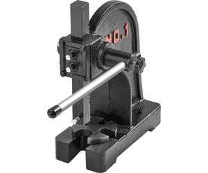 SucceBuy Arbor Press, 1 tonne manuelle. Hauteur max 5.9"". Fonte de fer. Plateau de table. Pour le poinçonnage, le pliage. Matériau : fonte. Couleur : N/A. Tension : N/A. Puissance : N/A. Lieu : Ateli