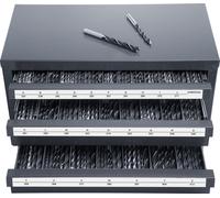 SucceBuy Armoire de rangement pour forets, organisateur à trois tiroirs pour A à Z, étiquettes en acier, solution de rangement empilable pour forets