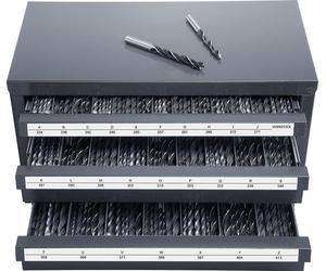 SucceBuy Armoire de rangement pour forets, organisateur à trois tiroirs pour A à Z, étiquettes en acier, solution de rangement empilable pour forets