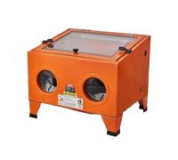 SucceBuy Armoire de sablage de 25/40/60 gallons Blaster de sable de table portable avec buses de pistolet de sablage pour l'élimination de la rouille des taches 60 Gallon