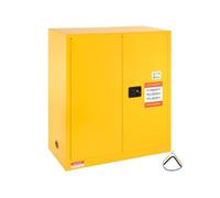 SucceBuy Armoire de Sécurité Capacité 113,6L 109,5x46x127,3cm Pour Liquides Inflammables