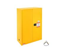 SucceBuy Armoire de Sécurité Capacité 170,3L 109x46x165,5 cm avec 2 Etagères Réglables