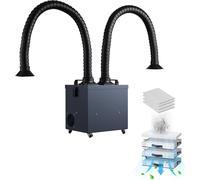 SucceBuy Aspirateur de fumées de soudure 275W Absorbeur de fumées de soudure 380m³/h Aspirateur de fumées de soudure