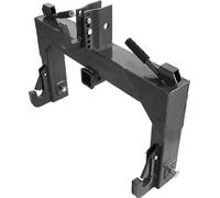 SucceBuy Attelage rapide 3 points avec récepteur 5,08 cm, capacité de charge 1360 kg, axe réglable sur 5 positions, convient aux tracteurs de catégorie 1 & 2, équipement 3 points, noir