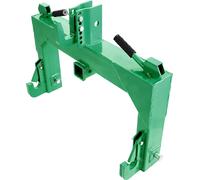 SucceBuy Attelage rapide 3 points avec récepteur 5,08 cm, capacité de charge 1360 kg, axe réglable sur 5 positions, convient aux tracteurs de catégorie 1 et 2, attelage 3 points, vert