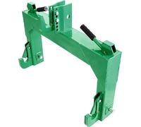 SucceBuy Attelage rapide 3 points, capacité de charge de 1814 kg, attelage de remorque avec boulon réglable sur 5 positions, convient aux tracteurs de catégorie 2, outils portés robustes, version vert