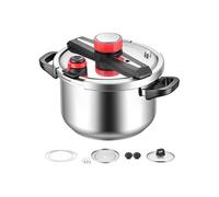SucceBuy Autocuiseur 9L en Acier Inox Avec Panier Cuisson et Couvercle en Verre Trempé