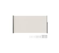 SucceBuy Auvent Latéral Rétractable 180x350cm Résistant Aux UV Pour Jardin Balcon Beige