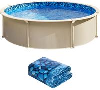 SucceBuy bâche de piscine ronde à recouvrement de 30 pieds - convient aux piscines avec une hauteur de paroi de 54 pouces