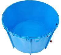 SucceBuy Bâche pour bassin à poissons 150x100cm, 1700L réservoir à poissons, bassin à koi, bleu