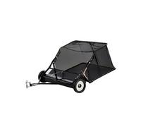 SucceBuy Balayeuse à Gazon à Tracter 400L Largeur de Balayage 106,6cm Pour Ramasser Débris