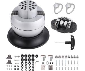 SucceBuy Ball Vise : outil de réglage de gravure 3" avec rotation à 360°. 70 embouts PCS pour l'incrustation de pierres précieuses et la petite gravure. Bloc standard pour la bijouterie professionnell