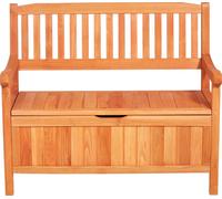 SucceBuy Banc de jardin avec espace de rangement, banc de rangement polyvalent, capacité de charge jusqu'à 328 kg, siège et élément décoratif pour terrasse, jardin ou balcon, dimensions : 106,5x58,5x9