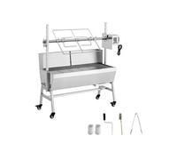 SucceBuy Barbecue Rôtissoire 7 Niveaux de Hauteur Avec Tournebroche Electrique 38W