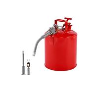 SucceBuy Bidon de sécurité Type II - 19L - Acier - Rouge - Avec tuyau métallique et pare-flammes
