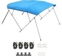 SucceBuy Bimini Top Taud de bateau Protection solaire bleu 4 arcs 216-229 cm
