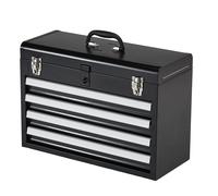 SucceBuy Boîte à outils en métal de 20,5 pouces, coffre à outils portable à 4 tiroirs avec tiroirs de verrouillage, organisateur d'outils multifonction pour atelier 20.5in