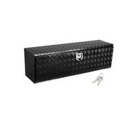 SucceBuy 60" x 17" x 18" Boîte de rangement sous le pick-up, boîte à outils robuste en aluminium avec plaque en diamant, étanche, serrure avec verrouillage à poignée en T pour camion, camionnette, rem