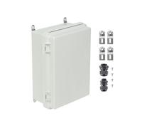 SucceBuy Boîte de Jonction Electrique 30x20x18cm Loquet en Acier Inoxydable Etanche IP67