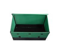 SucceBuy Boîte de Rangement Extérieur 155x63x75cm 660L Portable Cadre Galvanisé Bâche PE