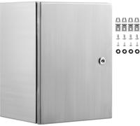 SucceBuy Boîtier deen acier, 16 x 12 x 6 pouces, boîtier deen acier inoxydable 304, boîtier à montage mural pour appareils électriques et électroniques d'extérieur