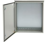 SucceBuy Boîtier électrique, 61 x 61 x 30 cm, UL, NEMA 4, IP65, étanche à l'eau et à la poussière, boîte de jonction en acier au carbone laminé à froid avec charnière et capot anti-pluie