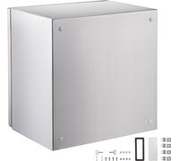 SucceBuy Boîtier en acier inoxydable NEMA, 12 x 12 x 8 pouces Boîtier deen acier NEMA 4X. IP66 étanche à l'eau et à la poussière. Pour l'extérieur/intérieur. Livré avec plaque de montage