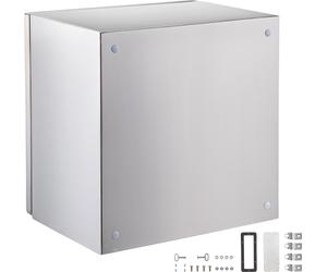 SucceBuy Boîtier en acier inoxydable NEMA, 12 x 12 x 8 pouces Boîtier deen acier NEMA 4X. IP66 étanche à l'eau et à la poussière. Pour l'extérieur/intérieur. Livré avec plaque de montage
