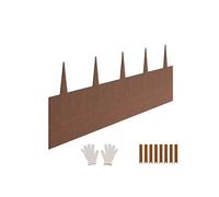 SucceBuy Bordure de Jardin en Acier 101,6x20,32cm Installation Simple Bandes Pliables