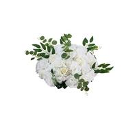 SucceBuy Boules de Fleurs Artificielles 10PCS Diamètre Max 45cm Pour Mariages Blanc