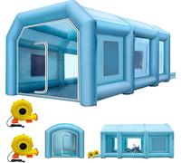 SucceBuy Cabine de peinture gonflable, 8,8 x 6,9 x 4,9 m, soufflerie puissante avec système de filtration