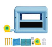 SucceBuy cabine de peinture gonflable cabine de pulvérisation gonflable avec souffleur puissant et système de filtre à air toit rond avec crochet léger A 3m x2.5m x2.5m