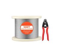 SucceBuy Câble Acier Inoxydable 316 1x19 Brins 15240cm Cable Résistance à Rupture 798,3kg