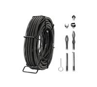 SucceBuy Câble de Nettoyage de Canalisations 39,5x39,5x11,7cm 7 Coupeurs Pour Evier Siphon