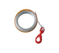 SucceBuy Câble de Treuil Métallique 0,95x1520cm Avec Crochet Pivotant Argent Acier