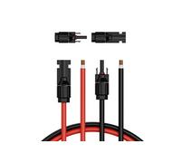SucceBuy Câble D'Extension de Panneau Solaire 1524cm 2PCS Connexion Facile Cuivre