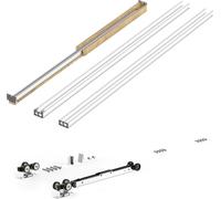 SucceBuy Cadre de porte coulissante Set en acier pour portes 610-762mm x 2032mm