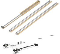SucceBuy Cadre de porte coulissante Set pour portes 610-762mm (L) 2032mm (H) en acier