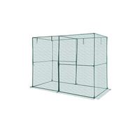 SucceBuy Cage à Culture Jardin 239,6x120x180cm Anti Oiseaux Résistante Au Vent Vert
