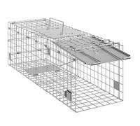 SucceBuy Cage de piégeage universelle 24 pouces pliable avec poignée robuste galvanisée pour capture d'animaux vivants