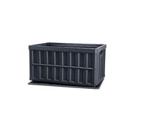 SucceBuy Caisse de Rangement Plastique Pliable 3PCS 59,5x39x31,5cm Avec Poignées Grands