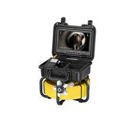 SucceBuy Caméra d'égout, plage de mesure 98 ft/30 m, caméra d'inspection de canalisation autonivelante avec 9 pouces d'écran HD 1080P, zoom 36x, caméra de plomberie étanche IP68 avec 12 lumières LED
