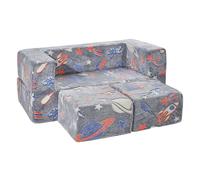 SucceBuy Canapé pour enfants Canapé de jeu pliable 10 pièces Meuble de salle de jeu éclairé dans le noir