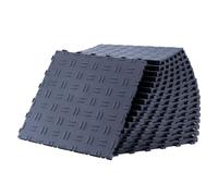 SucceBuy Carrelage de garage Interlocking, 12 x 12 x 0,53 pouces 25 Pack, antidérapant, double face, pour garages, caves, ateliers, revêtement de sol gris graphite